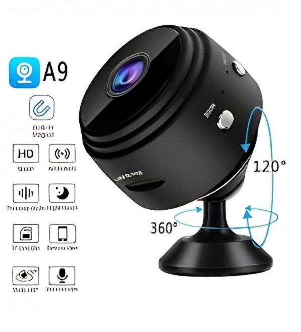 A9 Mini Camera With Stand || Wifi Camera Wireless Monitoring Hd || New Camera || Mini Wifi Camera || Home Security Dvr Sensor Wifi Cameras With V38 Apps