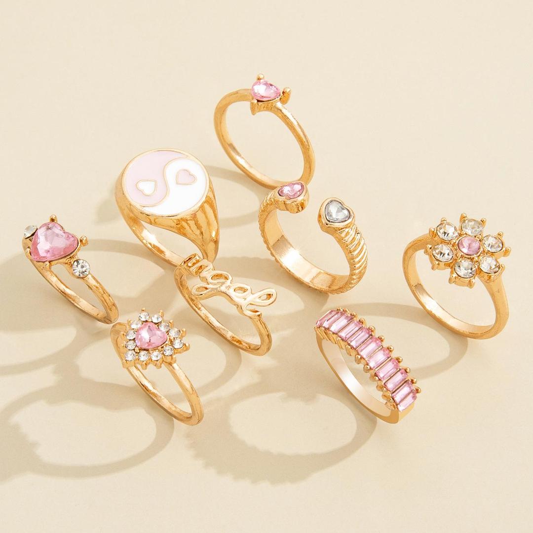 Fashionable personality Ring set.