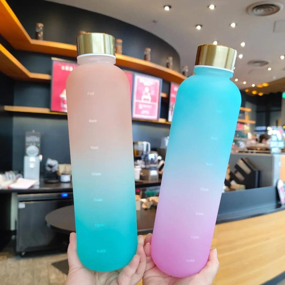 Multi color insulated water bottle perfect for gym and outdoor.