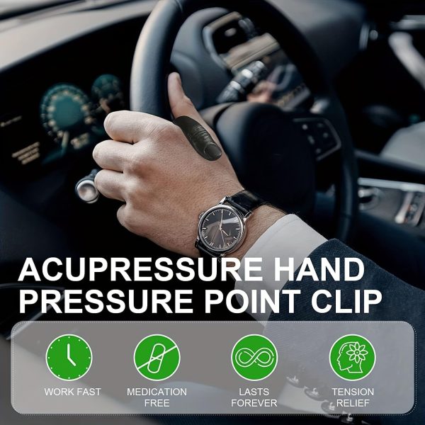 Sugar Control Li4 Acupressure Point Clip Wearable – Headache Relief, Supporting Acupressure Relaxation, Stress Relief, Tension Relief And Hand Clip Migraine Pressure Point Clip