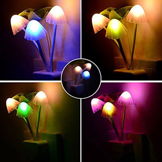 Mushroom Night Light | Led Night Lights | Flower Lamp Bedroom Baby Room Lamps For Family, Friend Or Kids Gifts (random Colors)