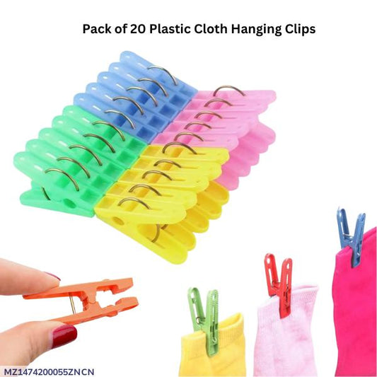 Multi color cloth hanging clips