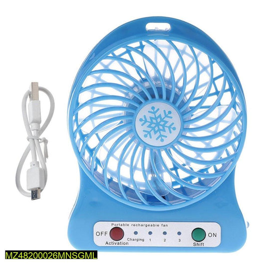 Portable small rechargeable fan