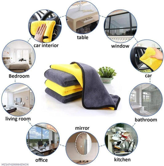 Compact Cleaning Cloths - 2pcs Delight Microfiber for easy use